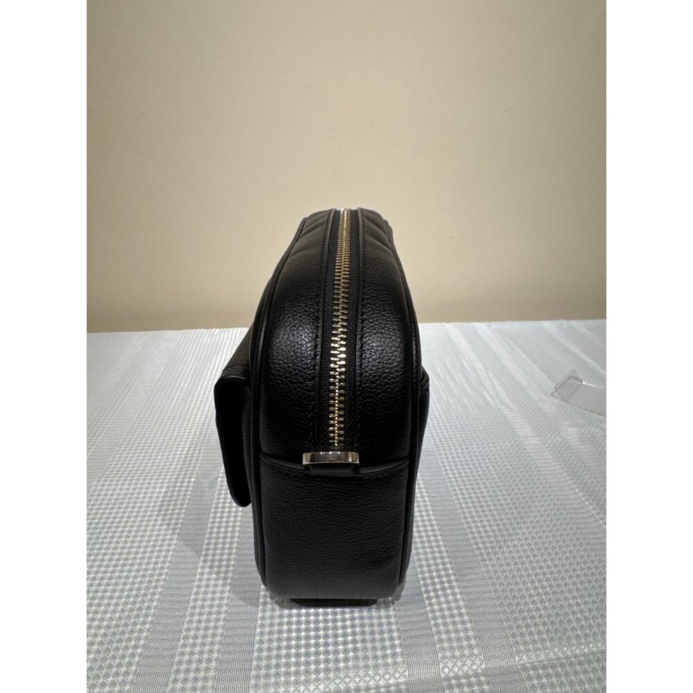 Kate Spade New York Rosie pebbled leather flap camera bag purse in black - Picture 10 of 14